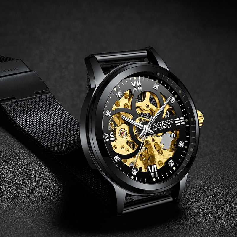 Skeleton Watch Top Brand Mens Watches