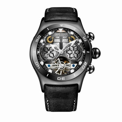 Mens Sport Watches Skeleton Dial Watch