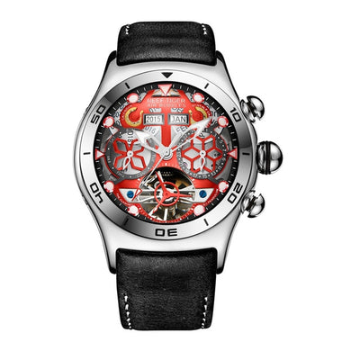 Mens Sport Watches Skeleton Dial Watch